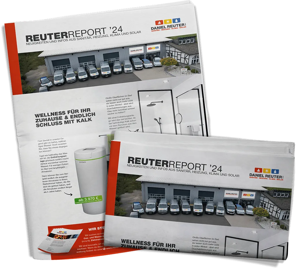 Design der Zeitungsbeilage Reuter Report